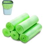 Paquet de 100 30L Sacs à corbeille compostables - 100% Sacs à ordures pour cuisine biodégradables & Déchets alimentaires résistants aux déchirures & Fuite-Proof (60x50cm)