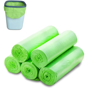 Compostable Kitchen Garbage Bags 30L, 100 Count Leak-Proof Biodegradable Trash Bags