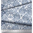 thumbnail image 3 of Soimoi Poly Georgette Fabric Damask Patchwork Fabric Prints By Yard 52 Inch Wide, 3 of 3