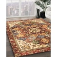 thumbnail image 2 of Ahgly Company Tapis Rectangulaire Abstrait Rouge Brique, 2 Pieds x 3 Pieds, 2 of 6