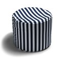thumbnail image 1 of Jaxx Pouf d'Extérieur à Ressorts, Rayures Bleu Marine, 1 of 3
