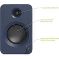 thumbnail image 2 of Kanto REN 200W Powered Speaker System with HDMI ARC Input for TV & Home Theater | USB-C and Bluetooth 5.3 | High/Low Pass Filter | Pair | Matte Blue, 2 of 5
