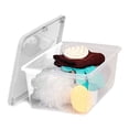 thumbnail image 4 of Homz 6 Qt Secure Latching Clear Plastic Storage Container w/ Lid, (10 Pack), 4 of 8
