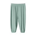 thumbnail image 1 of PMVFHDE Girls Pants Kids' Loose Solid Color Jogging Slacks 3 12 Years Old Green,3-4 Years, 1 of 4