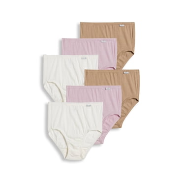 Jockey Women's 100% Cotton Elance Brief - 6 Pack