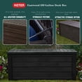 thumbnail image 4 of Keter Westwood Coffre de Terrasse de Rangement pour Meubles d'Extérieur de 150 Gallons, Espresso, 4 of 12