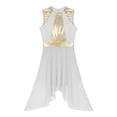 thumbnail image 3 of iiniim Robe de Danse Lyrique Brillante pour Femmes, Robe de Performance de Danse Ballet Moderne Contemporaine, Blanc m, 3 of 5
