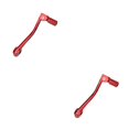 thumbnail image 2 of relayinert Easy To Install CNC Foot Gear Lever Shifter Made With Premium Materials Red 2Set, 2 of 6