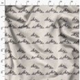 thumbnail image 3 of Soimoi White Modal Satin Fabric Mountain Nature Printed Fabric 1 Yard 42 Inch Wide, 3 of 6