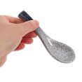 thumbnail image 2 of Ceramic Asian Soup Spoons Elegant Japanese Style Porcelain Soup Spoons Retro Porcelain Dinner Spoon For Ramen Rice Noodles Rice Cereal, 2 of 9
