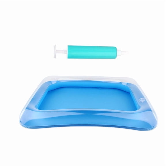 Piscine Gonflable pour les Pieds avec Pompe, Baignoire pour les Pieds Portable Antidérapante pour la Maison Ou au Bord de la Piscine, Conception Pliable et Compacte pour un Rangement Facile