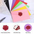 thumbnail image 4 of Unique Bargains Wax Seal Stickers, 50 Pcs Embossed Self Adhesive Happy Birthday Sticker, Red, 4 of 5