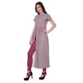 thumbnail image 2 of Moomaya Kurta à Manches Courtes Tunique d'Été Imprimée Kurtis à Fente avant pour Femmes, 2 of 5