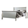 thumbnail image 1 of ACME Louis Philippe III Eastern King Bed (FB 34"H) in Platinum, 1 of 3