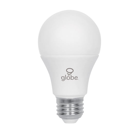 Globe Electric 60W Equivalent Warm White (3000K) A19 Non-Dimmable LED Plastic Light Bulb 4-Pack, E26 Base, 800 Lumens, 30716