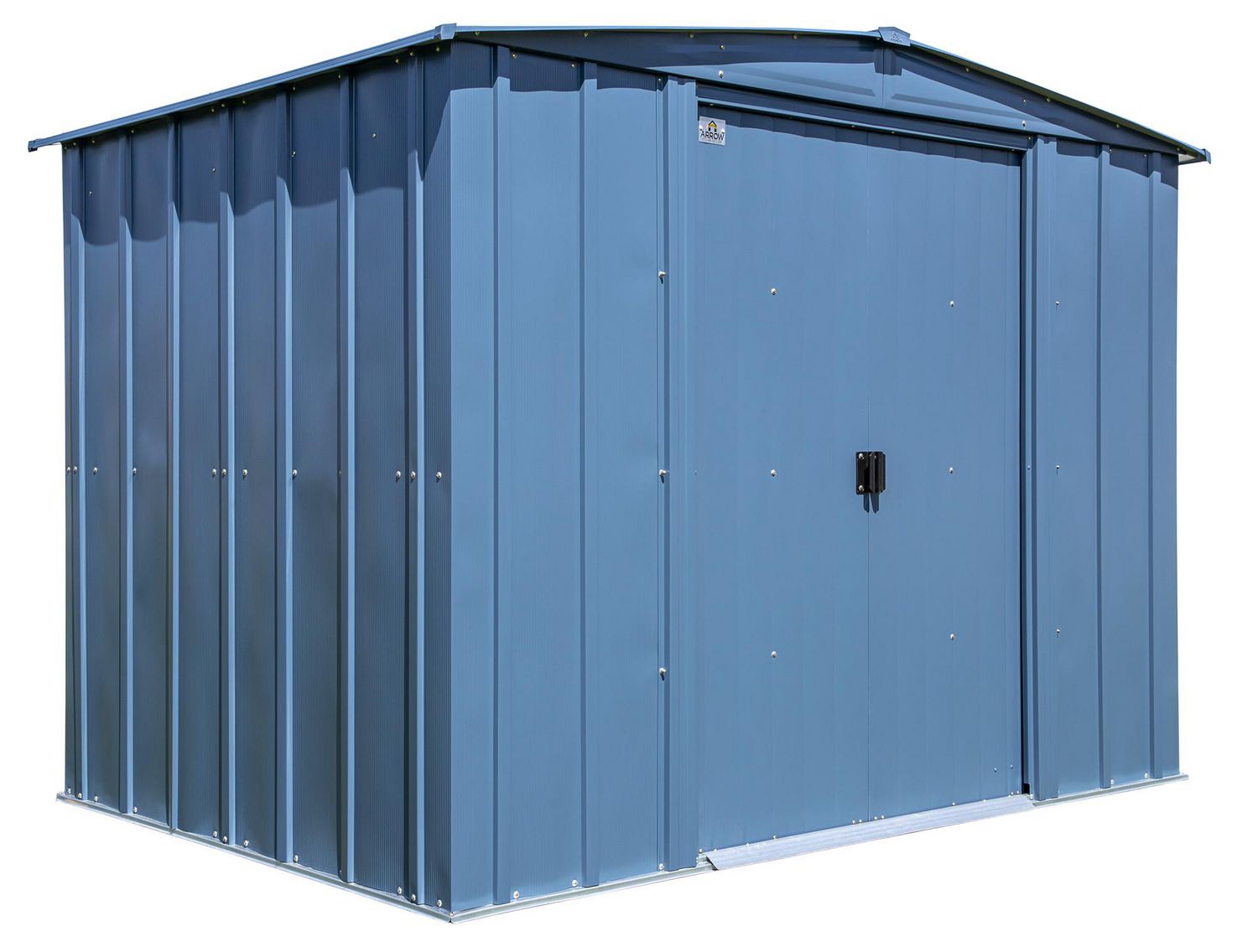 Arrow Classic Steel Storage Shed, 8x6, Blue Grey