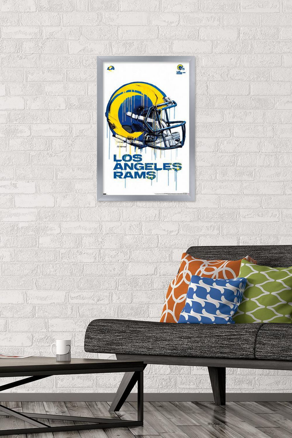 NFL Los Angeles Rams - Drip Helmet 20 Wall Poster
