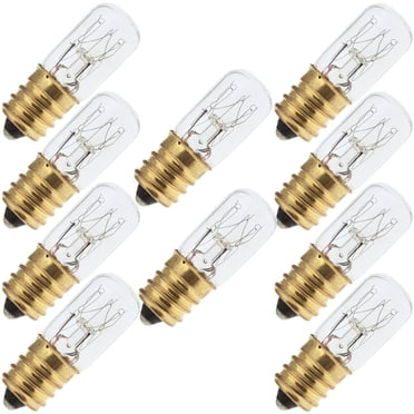 Performance Industrielle 15T4C-S 130V (1 1/2 Pouces), 15 Watts, T4, Vis pour Candélabre (E12), Ampoule Tubulaire à Douille (10 Ampoules)