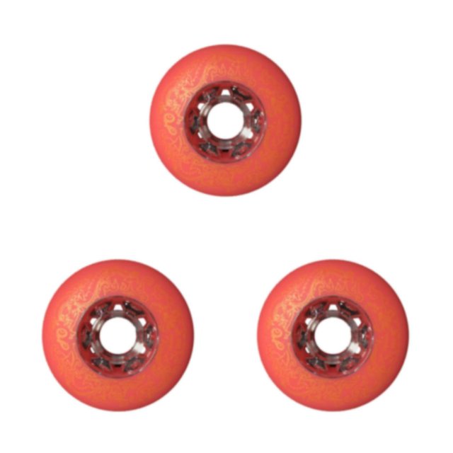 Maytalsory 1/2/3/5 2 Pcs/ensemble Support Élargi et Prise Silencieuse Roues Durables Freestyles Rouge 76mm 3 Pcs