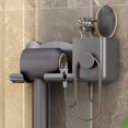 thumbnail image 1 of Zonao Hair Dryer Holder Wall Mounted,Self-Adhesive Blow Dryer Rack Removable Hair Organizer with Plug Hook,Multi-Functional Hair Care Styling Tool Storage Basket for Bathroom Blow Dryer Rack Holder, 1 of 9