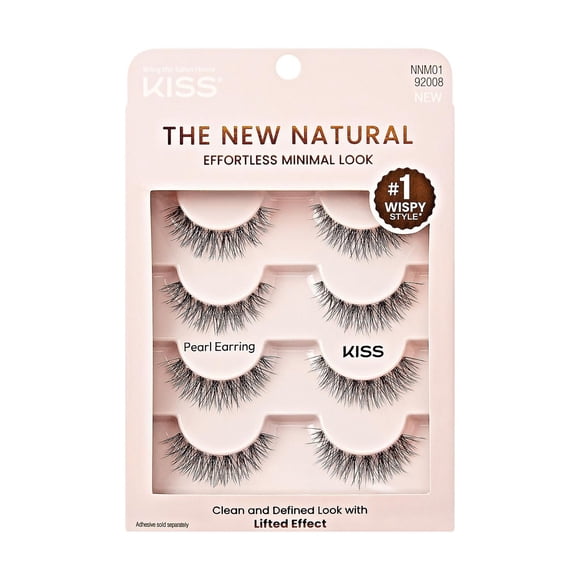 KISS The New Natural, Pearl Earring, Multipack, 4 paires.