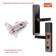 thumbnail image 2 of Biometric Fingerprint Door Lock DB20 Black Smart Lock Tuya App Remote Unlocking Keyless Lock Electronic Door Lock ,More Secure, 2 of 4
