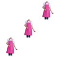 thumbnail image 4 of Transemion 12pcs Tablier Femme avec Poches Efficace et Élégant Compagnon de Cuisine Réglable Demi-Longueur Tablier Adulte Polyester Rose Rouge 3Set, 4 of 6