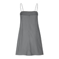 thumbnail image 4 of FcBaudy Robe Sans Manches à Encolure Carrée, Robes pour Femmes, Robes d'Été pour Femmes Mode Femmes Été Décontractée Unie avec Poches Camis Sans Manches Robe Mini Robe Femme, 4 of 6