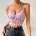 thumbnail image 2 of Birdeem Débardeurs Sans Manches Aguichant en Dentelle Transparente pour Femmes, Camisoles, Bretelles Fines, Gaines, 2 of 7