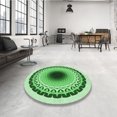 thumbnail image 4 of Ahgly Tapis Rectangulaire Lavable en Machine Intérieur Vert Jade Transitionnel, 4 Pieds x 6 Pieds, 4 of 7
