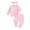 Rose, variante sur Opperiaya Ensemble de Vêtements pour Bébé, Chandails à Imprimé Floral + Pantalons + Bandeau à Nœud