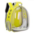 thumbnail image 2 of Transporteur pour Animaux Petits Chats Chiens Sac à Dos Chiot Transparent Clair 3 Randonnée Jaune, 2 of 8
