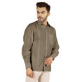 thumbnail image 3 of Bestman Solid Formal Button Down Shirt For Men Long Sleeve With Patch Pocket Business Wear, 3 of 7