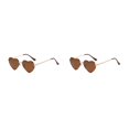 thumbnail image 1 of maskred PVC Heart-Shaped Glasses Non-Slide Silicone Nose Pads And Mulitple Colours For Chic Look Gold Metal Leopard tea 2Set, 1 of 6