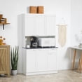 thumbnail image 2 of HOMCOM Kitchen Pantry Storage Cabinet with Adjustable Shelf and Drawer, 2 of 10