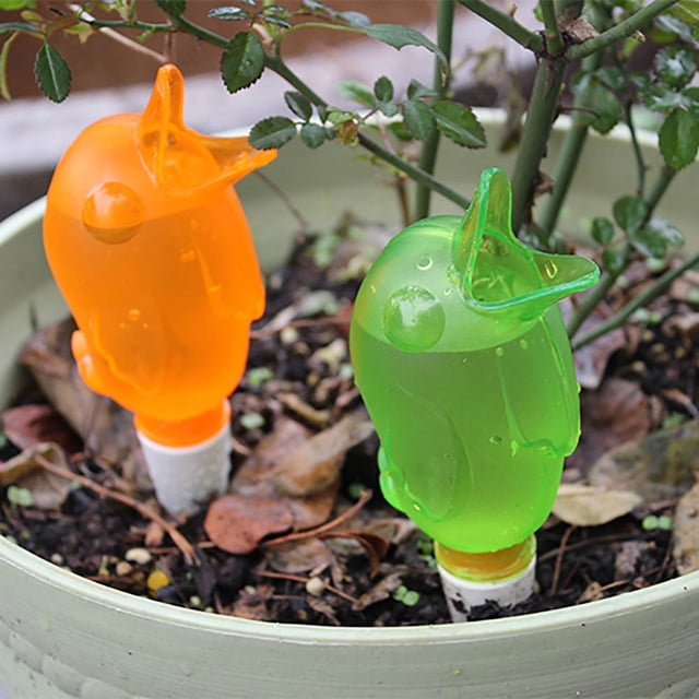 Automatic Sprayer Automatic Water Drip Irrigation Sprayer Plastic Ceramic 60Ml Bird Shpaed Automatic Self Watering Sprayer Water Drip Irrigation Flower Plant Green