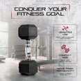 thumbnail image 3 of Signature Fitness Hex Dumbbells Strength Training Workout Equipment Set, 25 lbs, 3 of 9