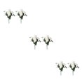 thumbnail image 1 of Youkk 2pcs Easy To Clean – Realistic Appearance – Artificial Flowers For Wedding white 3Set, 1 of 6