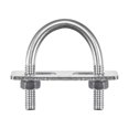 thumbnail image 1 of Unique Bargains Round U-Bolts 3 Sets 35mm Inner Width 60mm Length M8 with Nuts and Plates, 1 of 5