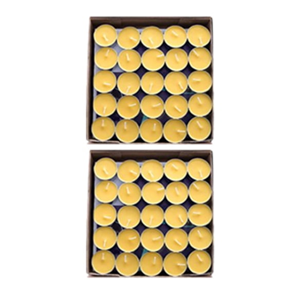 Candles Decor Meditation Traditional Ghee Butter Lamps Tealight Tibetan for New Year Rituals Altars Diwali , 8 Hours Yellow 50x