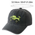 thumbnail image 3 of MIASHUI Boys Embroidery Baseball Hat Cartoon Prints Trucker Sun Hat,Khaki,2-8 Years, 3 of 6