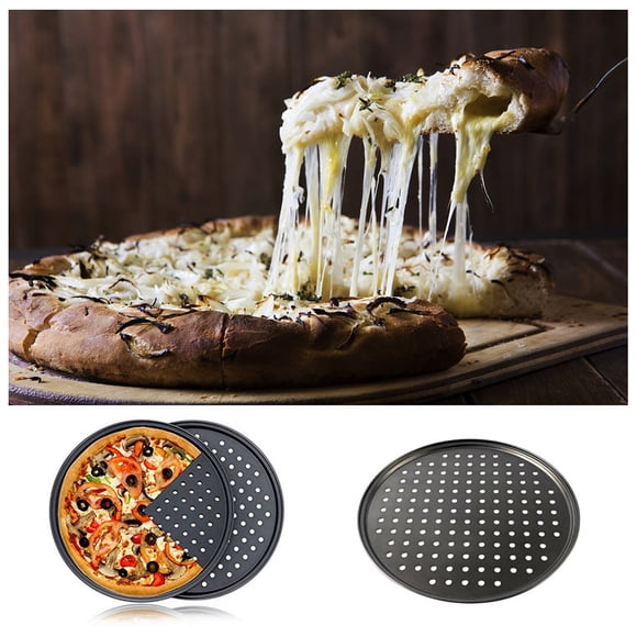 Product Category Bakeware 2—Tool Portable DIY Crisper Pan Coating Pizza for Home Steel Non-Stick Kitchen Dining Bar