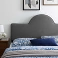 thumbnail image 3 of Dawn Full/Queen Performance Velvet Headboard - Charcoal, 3 of 7