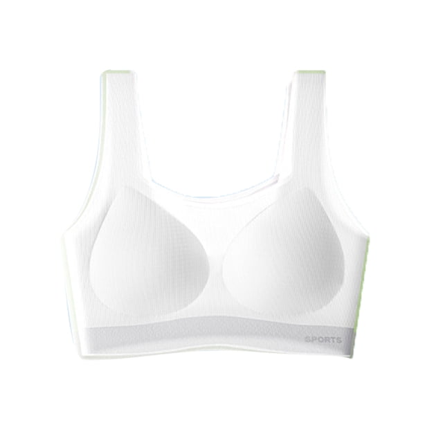 AJZIOJIRO Kids Girls Training Bra M-2XL Supportive Seamless Sports Bras for Teens Girls with Racerback Removable Pads