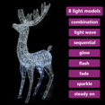 thumbnail image 2 of vidaXL XXL Acrylic Christmas Reindeer 250 LED 180 cm Cold white, 2 of 5