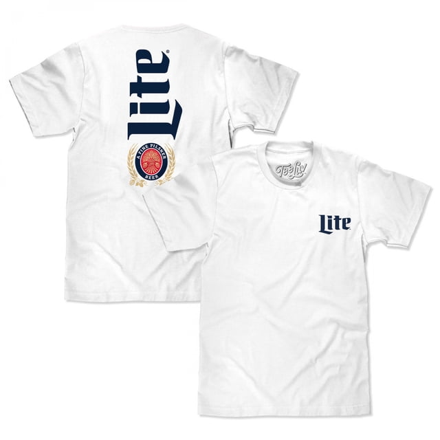 Miller Lite T-Shirt à Imprimé du Logo à l'Avant et à l'Arrière - Grand