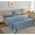 thumbnail image 2 of GFDYREE Queen Bed Sheets, 4 Pc Queen Size Bed Sheet Set, 450 Thread Count 100% Cotton Bed Sheets, Cooling Sheets Queen, Breathable Sheets Queen, Deep Pocket Queen Sheets - Forever Blue, 2 of 7