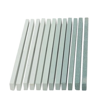 MasteelfCA 12Pcs Professional Carborundum Whetstone Grindstone for Polishing Grind Jadeite Agate