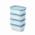 thumbnail image 1 of Tupperware Plastic Essentials Freezer Mates Shallow 4 Piece Container Set - 450Ml - Food Storage - Easy To Stack & Organise - Durable & Reusable - Airtight Lid - Great For Leftovers & Reduce Waste, 1 of 2