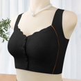 thumbnail image 2 of Timegard Front Closure Bras for Women Flower Lace Wireless Full Coverage Back Smoothing Comfortable Bra, 2 of 4